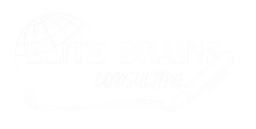 Elite BRAINS CONSULTING Logo White