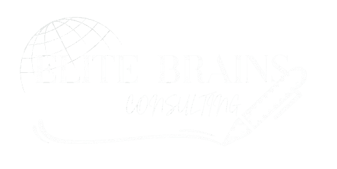 Elite BRAINS CONSULTING Logo White